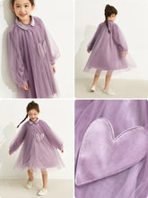 AMII Kids Girls Dresses Autumn Long Sleeve Aline Elegant Princess-TB00874-Veeddydropshipping